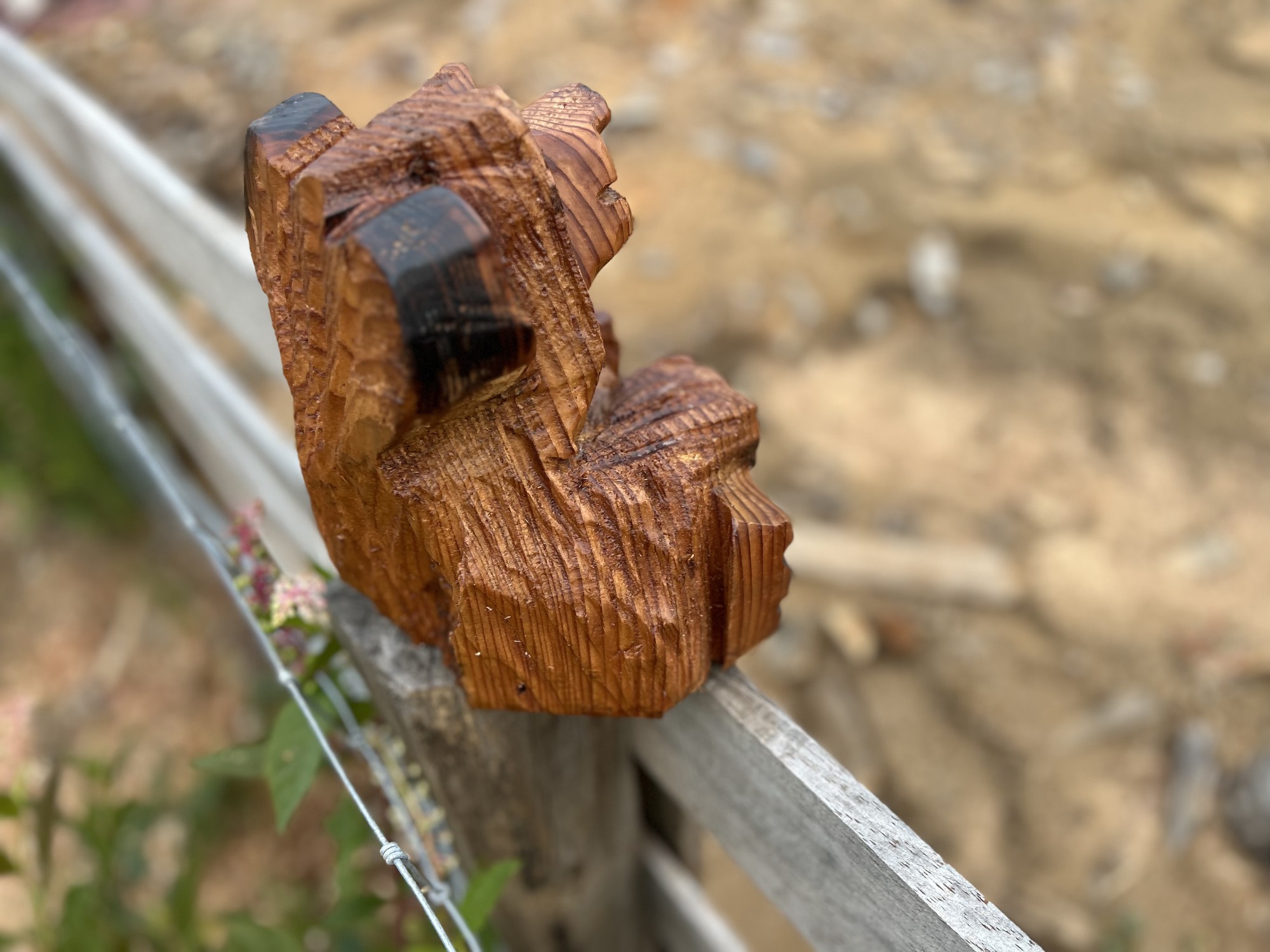 Cedar Bear by Michael Duke, photo 3 from Carvers Log